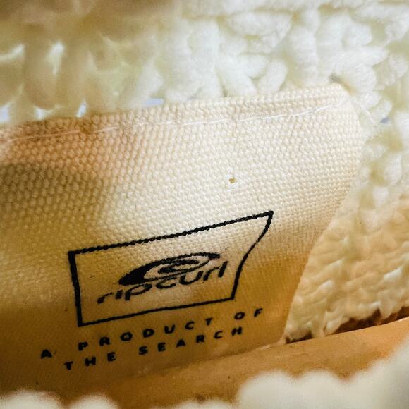 NEW! Rip Curl Crop Cozy Sweater Stripe Long Sleeve Casual Knit Pink Cream - XS - Picture 6 of 6